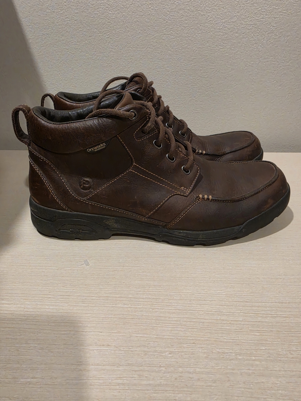 Dunham Leather Waterproof Hiking Boots Men's Size 11D